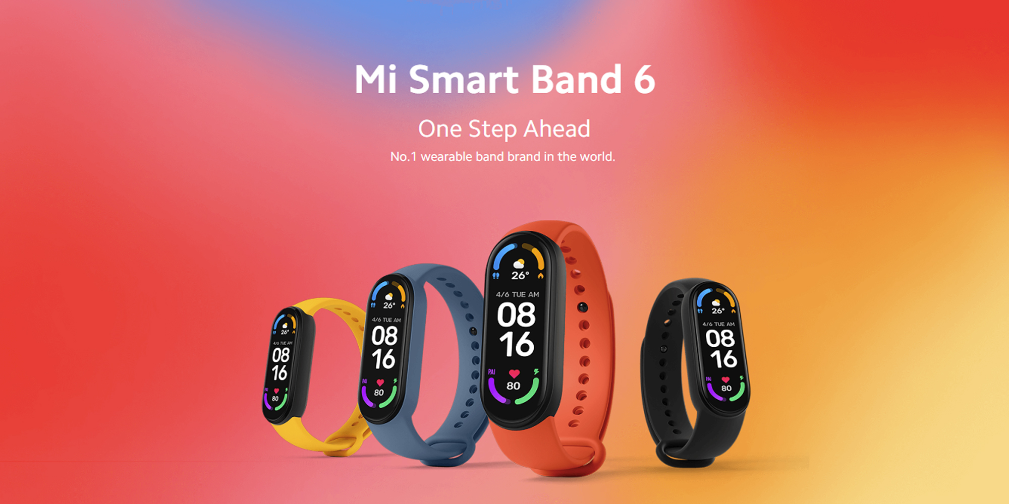 Xiaomi Mi Smart Band 6: Sports Smart Bracelet Black with 1.56" AMOLED Display, 30 Sports Modes, Heart Rate Monitor, Sleep Tracker, 14 Days of Battery Life