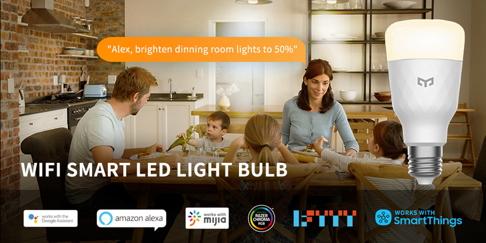 Yeelight Smart LED Bulb W3: Dimmable Smart Bulb with 900 Lumens, Compatible With Google Assistant, Amazon Alexa And Samsung