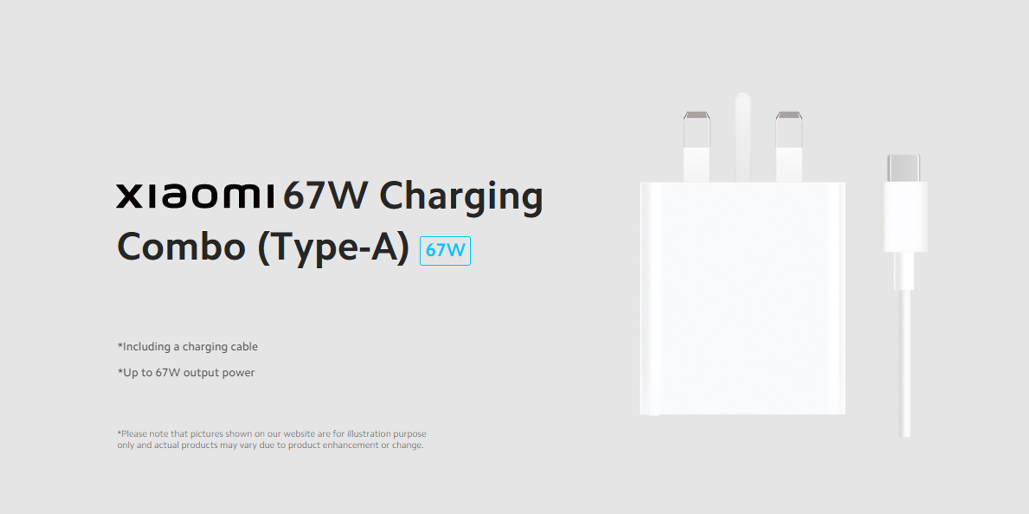 Xiaomi 67W Charging Combo (Type-A) UK