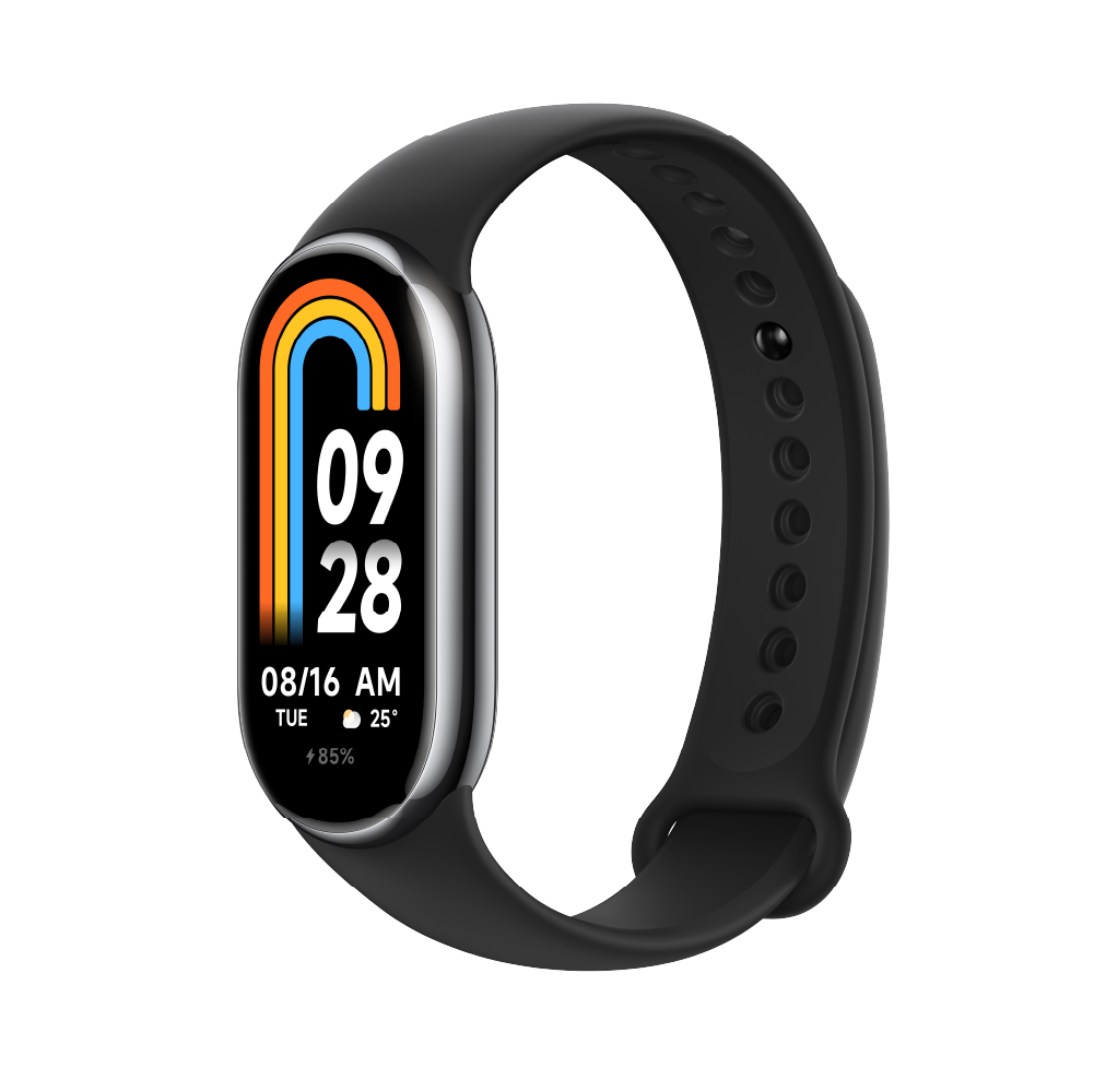 Xiaomi MI Smart Band 8: 1.62" Amoled display 200+ Custom Faces Heart Rate & Sleep Monitoring, Over 150+ sport modes, 16-Days Battery, Graphite Black