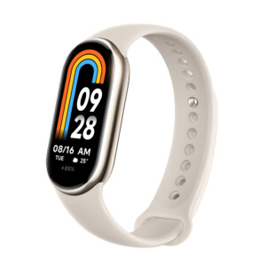 Xiaomi MI Smart Band 8: 1.62" Amoled display 200+ Custom Faces Heart Rate & Sleep Monitoring, Over 150+ sport modes, 16-Days Battery, Gold